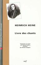 Couverture du livre « Livre des chants » de Heinrich Heine aux éditions Cerf