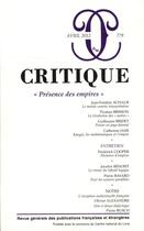 Couverture du livre « Revue critique n.779 ; présence des empires » de  aux éditions Minuit