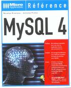 Couverture du livre « Ref Ma Mysql 4 » de Picho Rivereau aux éditions Micro Application