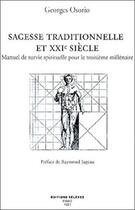 Couverture du livre « Sagesse traditionnelle et xxi s. » de Georges Osorio aux éditions Teletes