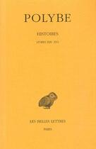 Couverture du livre « Histoires Tome 10 ; livre 13-14 » de Polybe aux éditions Belles Lettres