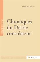 Couverture du livre « Chroniques du diable consolateur » de Yann Bourven aux éditions Sulliver