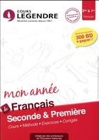 Couverture du livre « Cours legendre francais seconde et premiere mon annee » de Marrucho M aux éditions Edicole