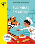 Couverture du livre « Surprises en cuisine » de Mymi Doinet et Julien Castanie aux éditions Belin Education