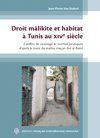 Couverture du livre « Droit Malikite et habitat à Tunis au XIVe siècle » de Van Staevel aux éditions Ifao