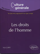 Couverture du livre « Les droits de l'homme » de Alain Gabet aux éditions Ellipses