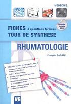 Couverture du livre « Fiches tour de synthese rhumatologie » de F.Bagate aux éditions Vernazobres Grego