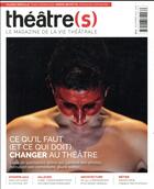 Couverture du livre « Theatre(s) n11 automne 2017 » de  aux éditions M Medias