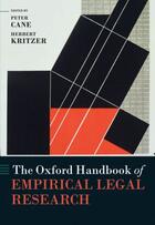 Couverture du livre « The Oxford Handbook of Empirical Legal Research » de Peter Cane aux éditions Oup Oxford