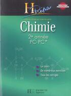 Couverture du livre « Chimie 2e annee pc-pc* - cours avec exercices corriges (édition 2004) » de Durupthy Odile aux éditions Hachette Education