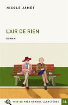 Couverture du livre « L'air de rien » de Nicole Jamet aux éditions Voir De Pres