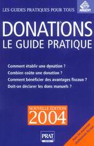 Couverture du livre « DONATIONS (édition 2004) » de Sylvie Lacroux aux éditions Prat
