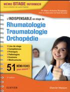 Couverture du livre « L'indispensable en stage de rhumatologie, traumatologie, orthopédie » de  aux éditions Elsevier-masson
