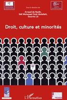 Couverture du livre « Droit, culture et minorités » de Arnaud De Raulin et Sidi Mohamed Ould Beidy et Gourmo Lo aux éditions L'harmattan