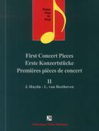 Couverture du livre « First concert pieces ; premières pièces de concert II ; piano step by step » de  aux éditions Place Des Victoires/kmb