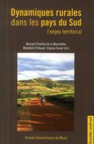 Couverture du livre « Dynamiques rurales dans les pays du sud » de Charlery De La aux éditions Pu Du Midi