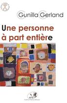 Couverture du livre « Une personne à part entière ; néant » de Gunilla Gerland aux éditions Afd