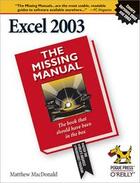 Couverture du livre « Excel ; the missing manual » de Macdonald Matthew aux éditions O Reilly