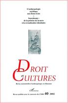 Couverture du livre « Revue droit et cultures n.40 ; l'anthropologie juridique aux Etat-Unis ; autochtonie » de Revue Droit Et Cultures aux éditions Editions L'harmattan