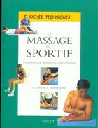 Couverture du livre « Le massage du sportif » de H Lohrer et C Kavournidis aux éditions Vigot