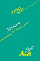 Couverture du livre « Limonow : von Emmanuel Carrère » de Valerie Nigdelian-Fabre aux éditions Derquerleser.de