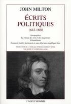 Couverture du livre « Écrits politiques (1642-1660) » de John Milton aux éditions L'age D'homme