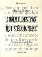 Couverture du livre « Comme des pas qui s'éloignent » de Alain Freixe aux éditions L'amourier
