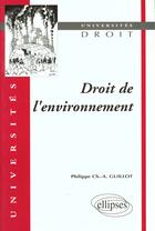 Couverture du livre « =>nouv.ed.9782729853549/gudro2 » de Guillot aux éditions Ellipses