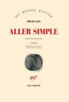 Couverture du livre « Aller simple » de Erri De Luca aux éditions Gallimard