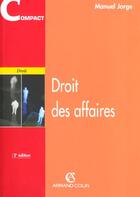 Couverture du livre « Droit Des Affaires - 2e Ed. » de Jorge-M aux éditions Sirey