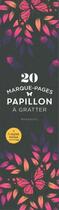 Couverture du livre « 20 marque-pages papillons à gratter » de  aux éditions Marabout