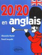 Couverture du livre « 20 sur 20 en anglais » de Nantet/Jacquelin aux éditions Ellipses