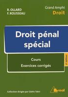 Couverture du livre « Droit pénal spécial » de Cedric Tahri aux éditions Breal