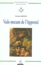 Couverture du livre « Vade-mecum de l'apprenti » de Claude Darche aux éditions Dervy