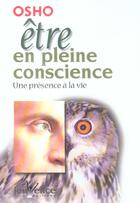 Couverture du livre « N 209 etre en pleine conscience » de Osho aux éditions Jouvence