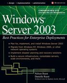 Couverture du livre « Windows server 2003 - best practices for enterprise deployments » de Ruest Danielle aux éditions Mcgraw-hill Education