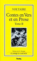Couverture du livre « Contes en vers et en prose t.2 » de Voltaire aux éditions Garnier
