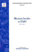 Couverture du livre « Idcc 2190, t.3304 ; missions locales et paio » de  aux éditions Documentation Francaise