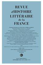 Couverture du livre « Revue d'histoire litteraire de la france - 3 - 2020, 120e annee - n 3 - formations d'ecrivains au x » de Alain Genetiot aux éditions Classiques Garnier