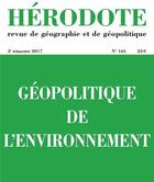 Couverture du livre « REVUE HERODOTE » de Revue Herodote aux éditions La Decouverte