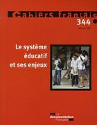 Couverture du livre « Le système éducatif et ses enjeux ; mai / juin 2008 » de  aux éditions Documentation Francaise