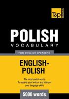 Couverture du livre « Polish Vocabulary for English Speakers - 5000 Words » de Andrey Taranov aux éditions T&p Books