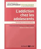 Couverture du livre « Addiction chez les adolescents (l') » de Battaglia Nicole aux éditions Solal