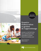 Couverture du livre « Donnees d'observation et gestion de l'apprentissage » de Roger Prud Homm aux éditions Presses De L'universite Du Quebec