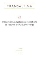 Couverture du livre « Transalpina, n 22. traductions, adaptations, receptions de l' uvre d e giovanni verga » de Fournier-Finocchiaro aux éditions Pu De Caen