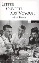 Couverture du livre « Lettre ouverte aux voyous » de Albert Simonin aux éditions Arlea