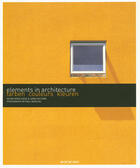 Couverture du livre « Elements in architecture couleurs » de Oscar Riera Ojeda aux éditions Taschen