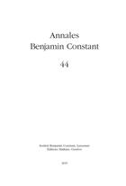 Couverture du livre « Annales benjamin constant n 44 2019 » de  aux éditions Slatkine