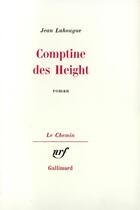 Couverture du livre « Comptine des height » de Jean Lahougue aux éditions Gallimard
