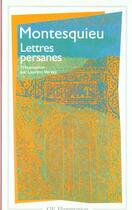 Couverture du livre « Lettres persanes » de Montesquieu aux éditions Flammarion